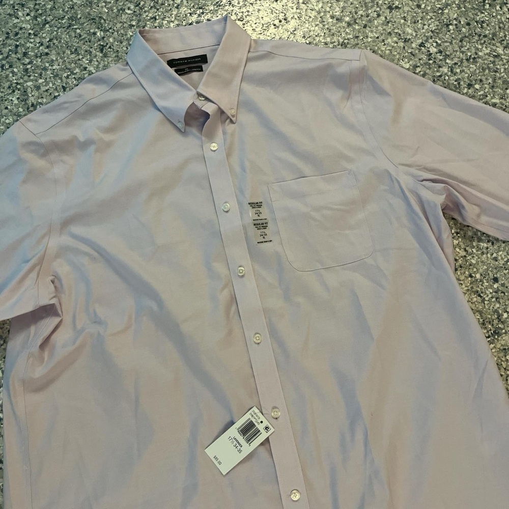 Tommy Hilfiger Men's Lavender Dress Shirt